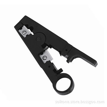 Wire stripper for round/flat cable